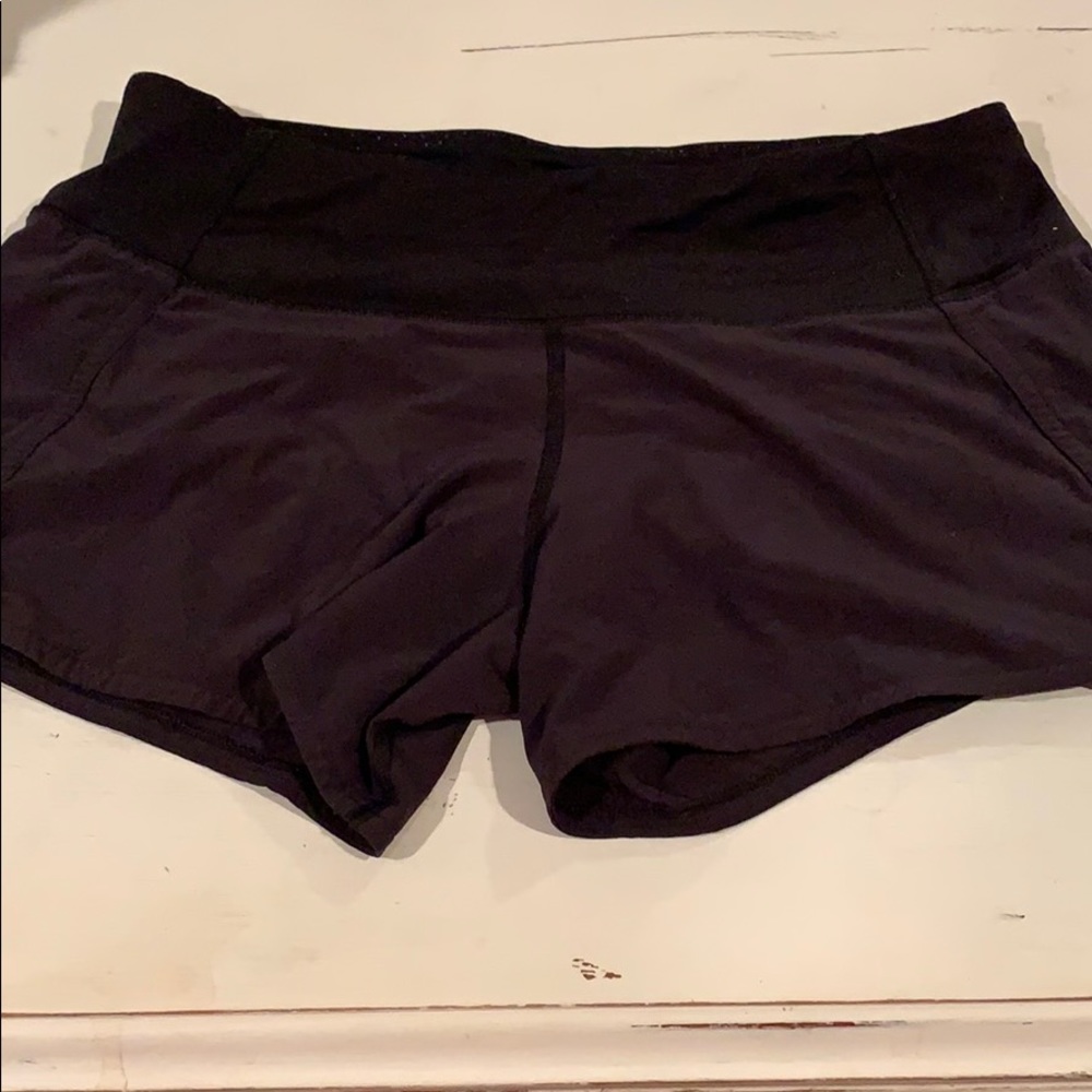 lulu lemon speed up short 4” black